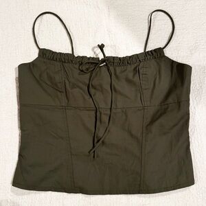 PacSun La Hearts Dark Olive Camisole Top